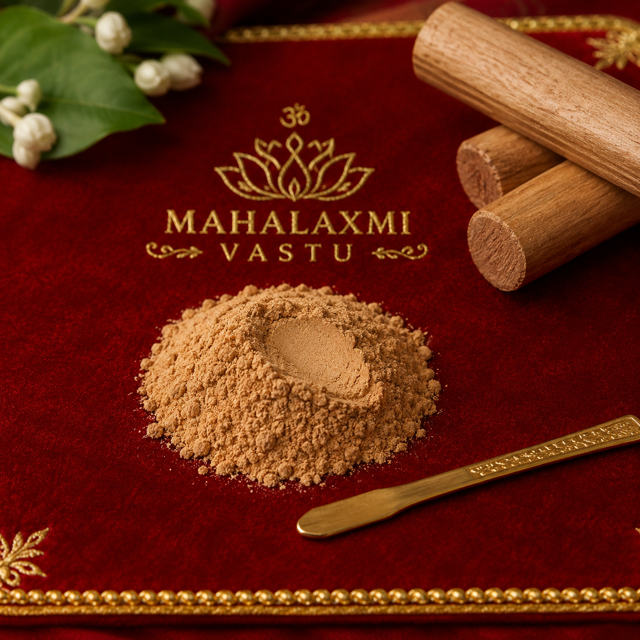 MahalaxmiVastu Energised Chandan Tilak | Pure Sandalwood Tilak for Daily Puja & Spiritual Rituals