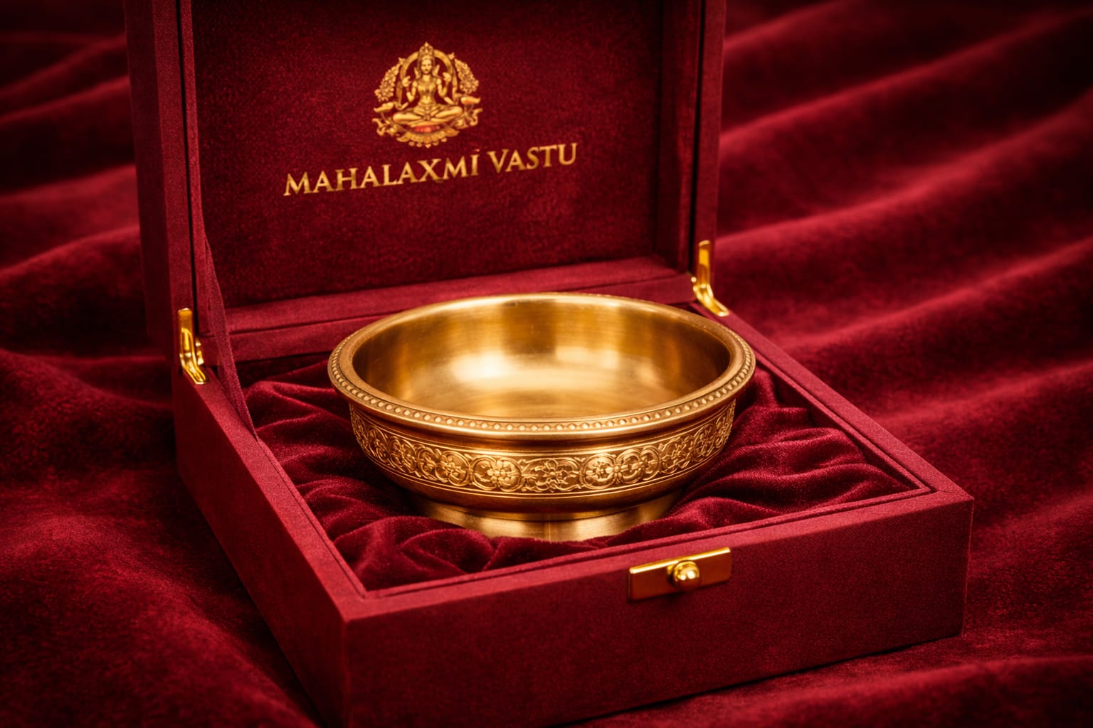Mahalaxmivastu Energized Handcrafted Brass Bowl (150-160 gms)