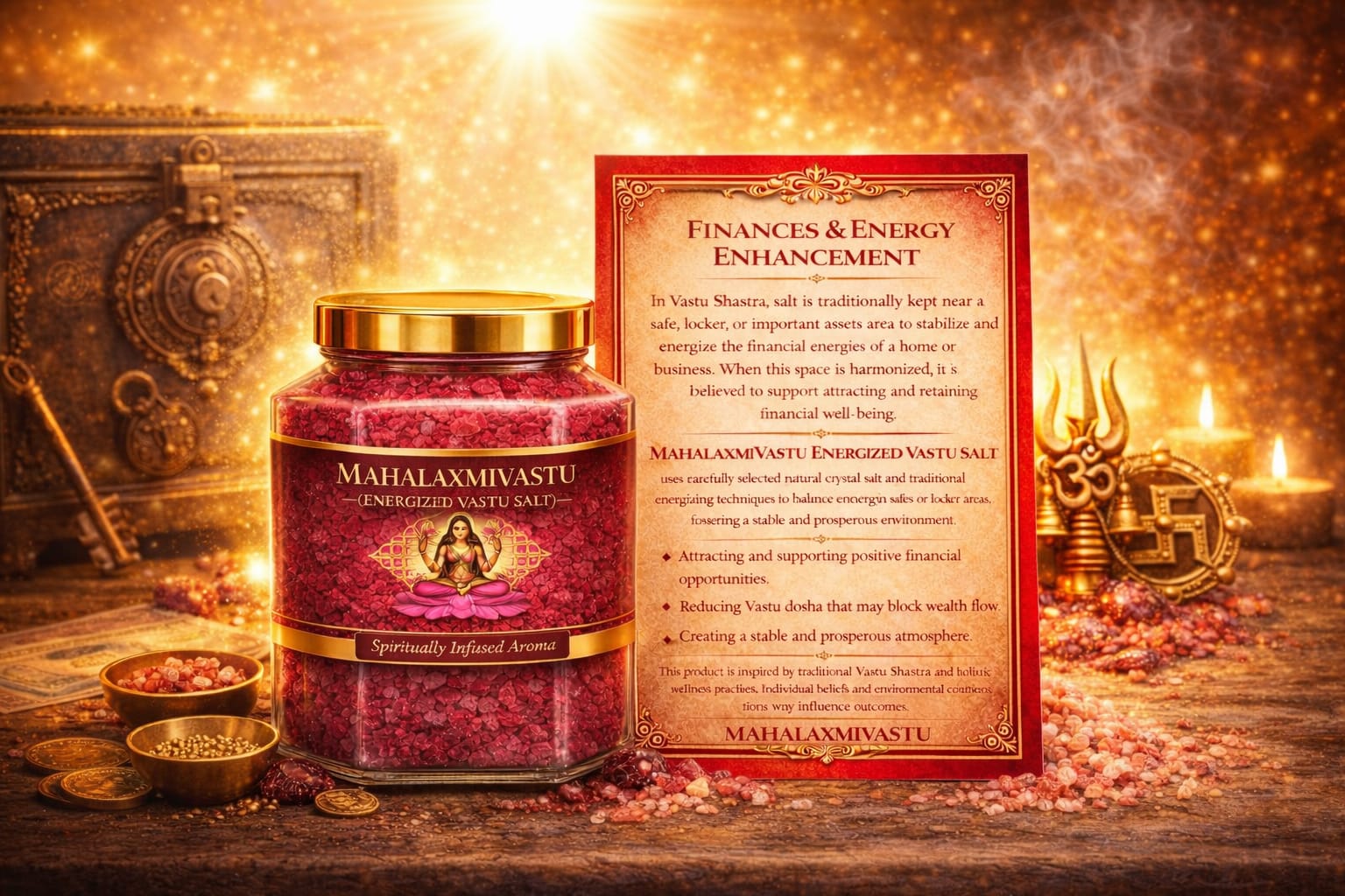 MAHALAXMIVASTU  Finances &Energy Enhancement Energized Vastu Salt– 350 gms