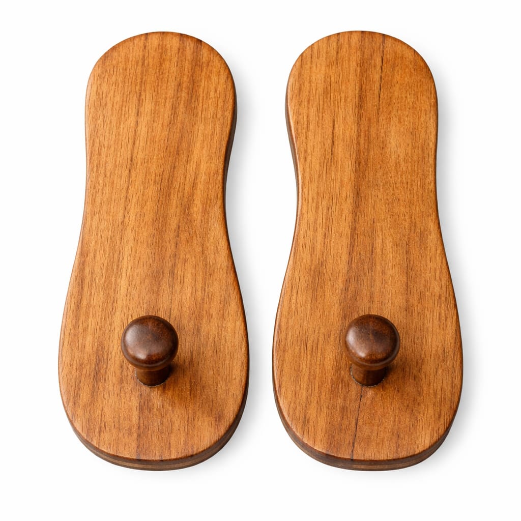 MahalaxmiVastu Energised Wooden Khadau (Paduka) | Traditional Spiritual Sandals