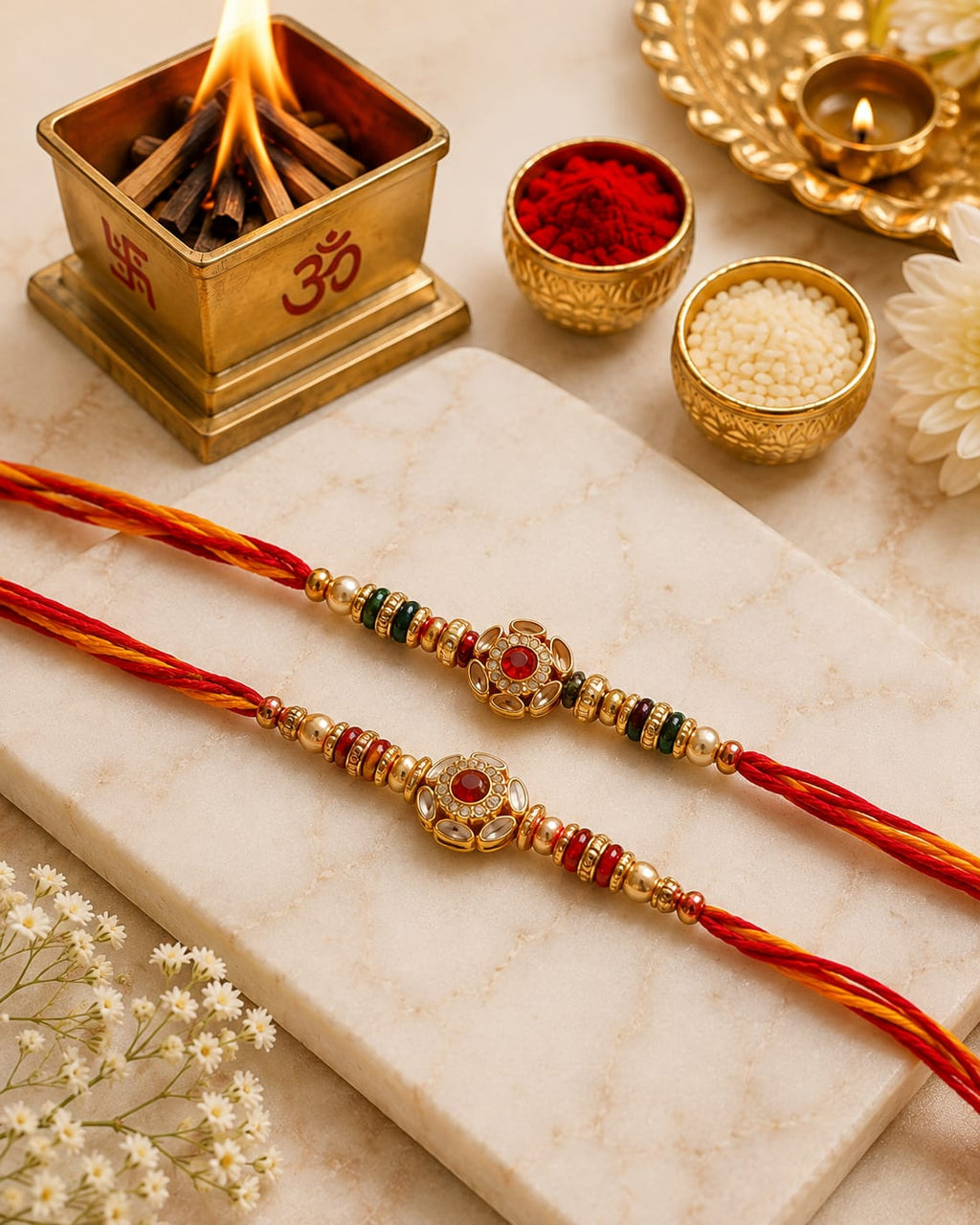 MAHALAXMIVASTU  Energised Rakhi Set | Premium Raksha Bandhan Special Set