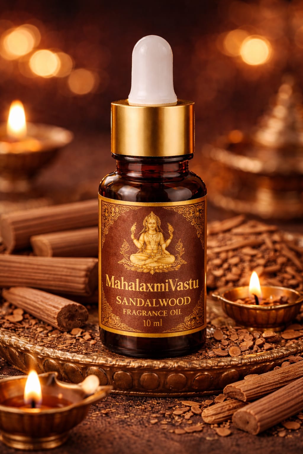 MahalaxmiVastu Sandalwood Fragrance Oil – 10 ml