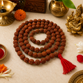 MahalaxmiVastu Energised Rudraksha Mala | Sacred 108 Bead Prayer Mala for Mantra Jap & Meditation