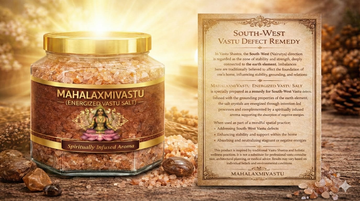 MAHALAXMIVASTU South-West Vastu Defect Remedy Energized Vastu Salt – 350 gms