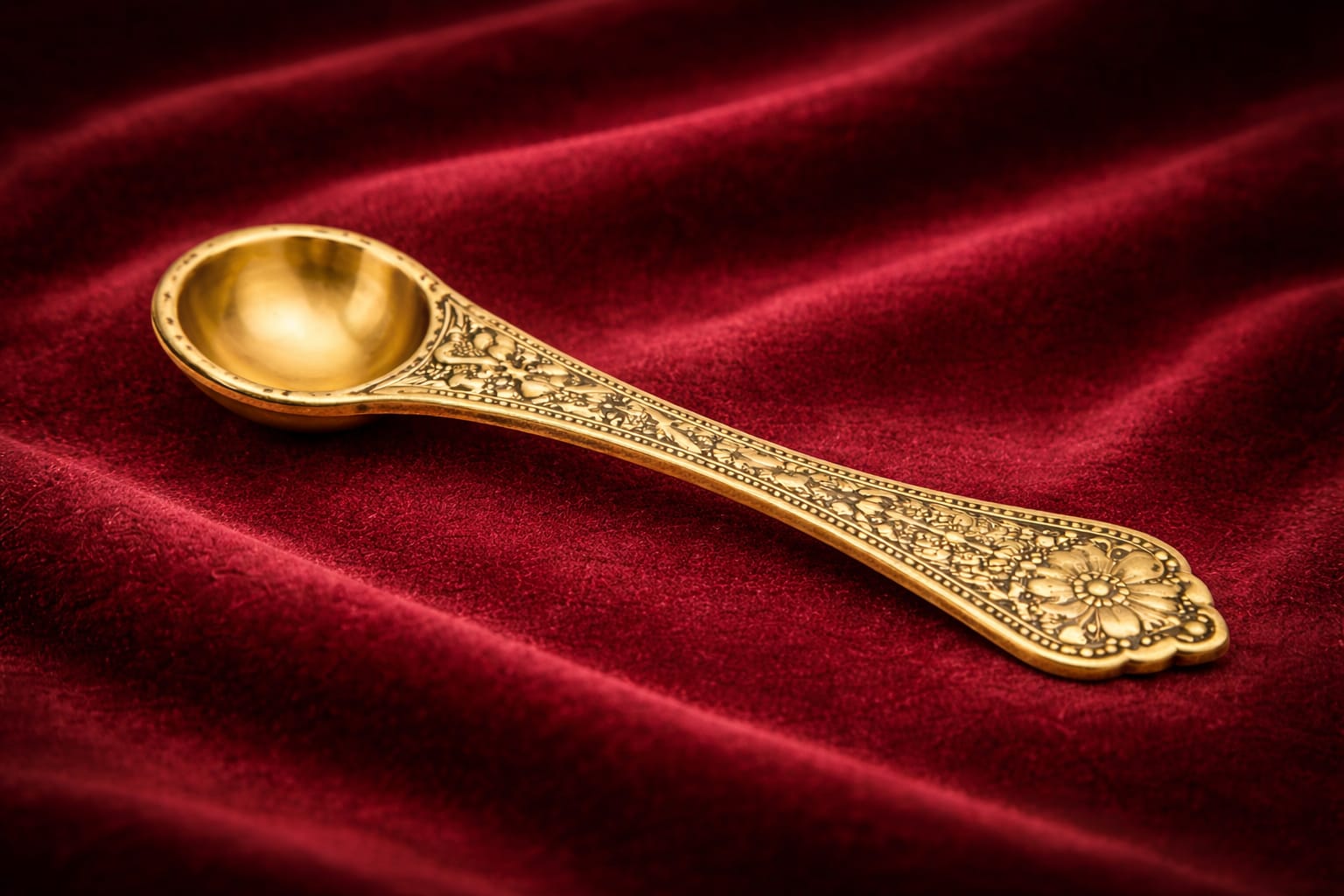 Mahalaxmi Vastu Energized Brass Bowl with Spoon (Special Combo Offer)