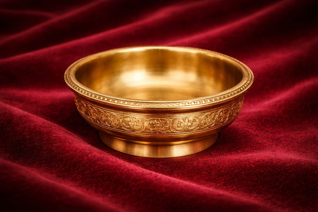 Mahalaxmivastu Energized Handcrafted Brass Bowl (150-160 gms)