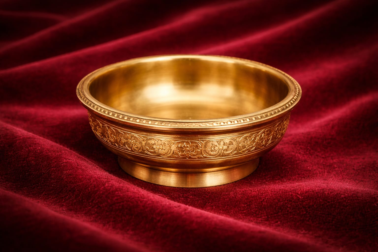 Mahalaxmivastu Energized Handcrafted Brass Bowl (150-160 gms)