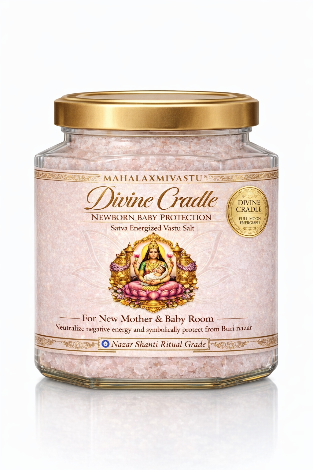 MahalaxmiVastu Divine Cradle - Newborn Protection Salt 350 g