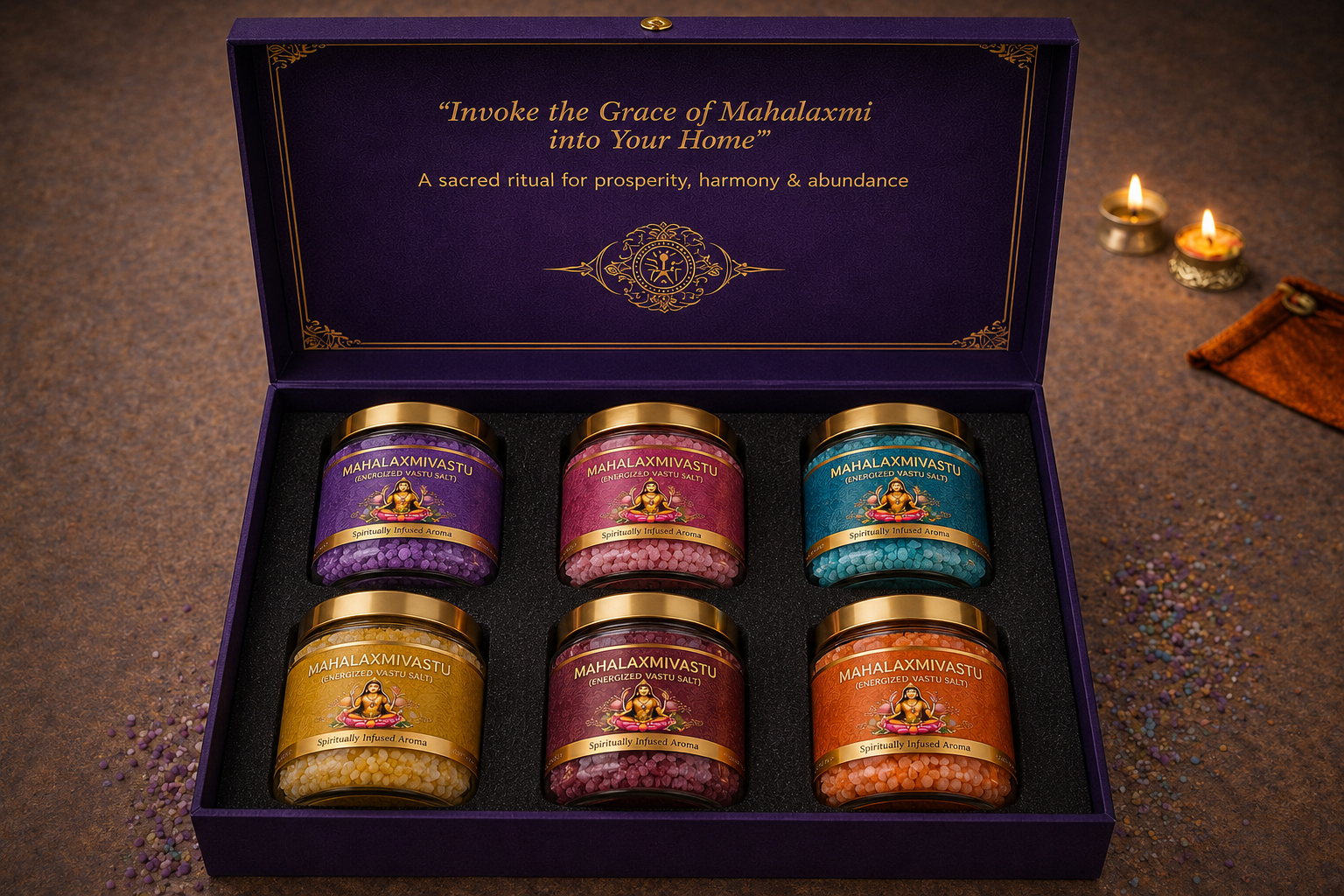 Mahalaxmivastu Sacred Ritual Collection Box Salt Combo